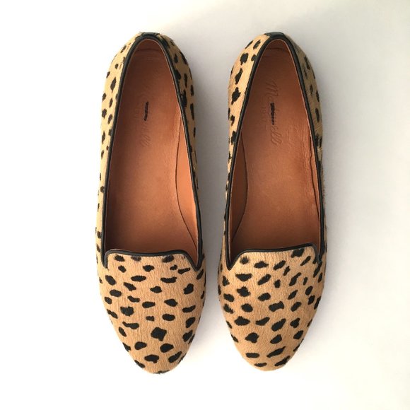NEW! Madewell Teddy Cheetah Calf Hair Loafers - 9 - Picture 2 of 8